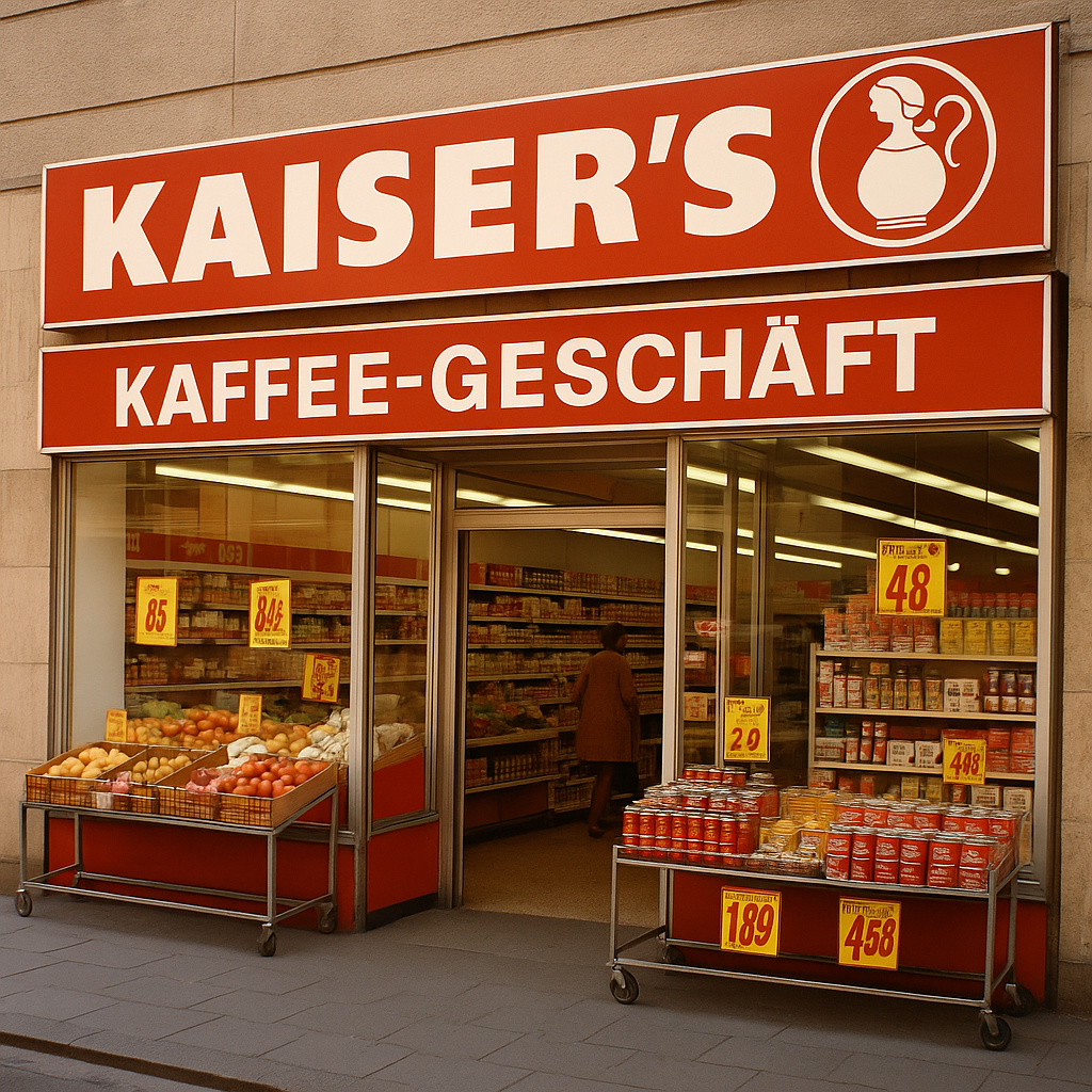 Die Supermärkte in den frühen 70er Jahren - Kaiser's Kaffeegeschäft